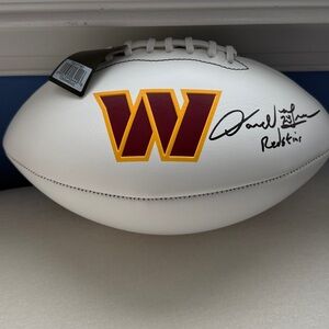 Darrel Green signed football new. Defensive back  pro hall of fame